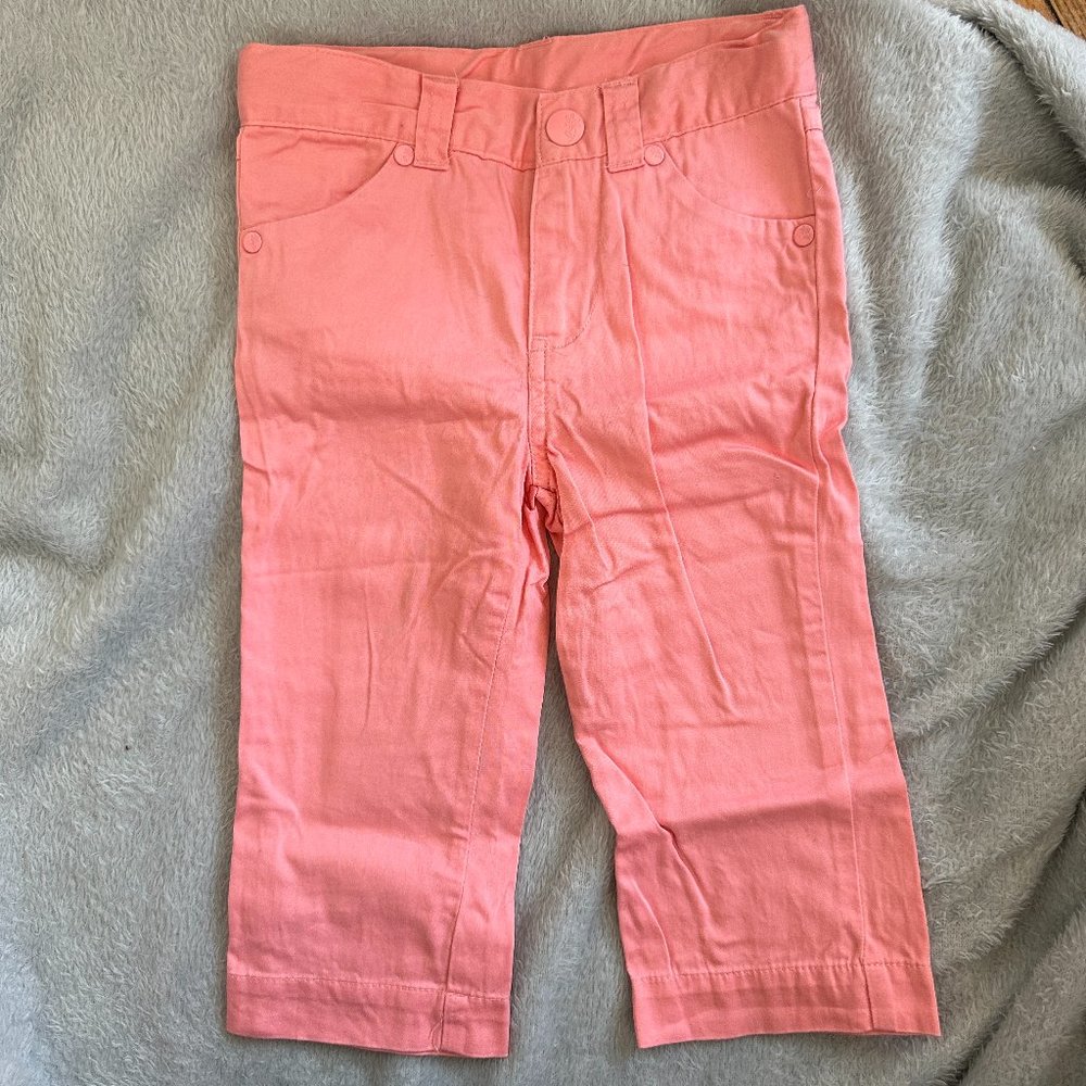 Cherokee Coral Chino Pants for Baby Girl Sz 3T